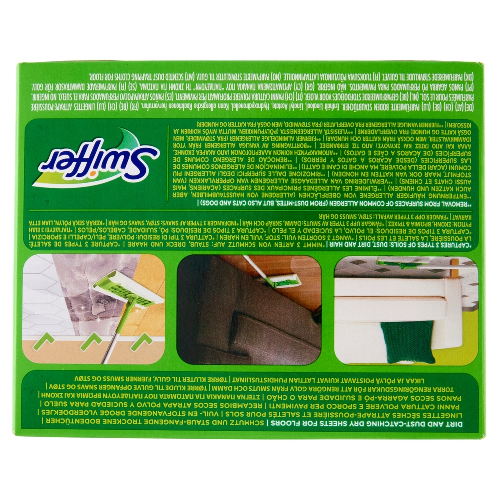 Swiffer Panni Catturapolvere per Scopa Swiffer Profumo Fresco e Pulito - Ricarica 36 Panni